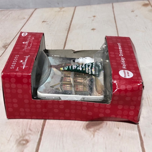 Hallmark Ornament Thomas Kinkade Holiday Painter of Light Snowman Christmas Tree - Picture 8 of 13